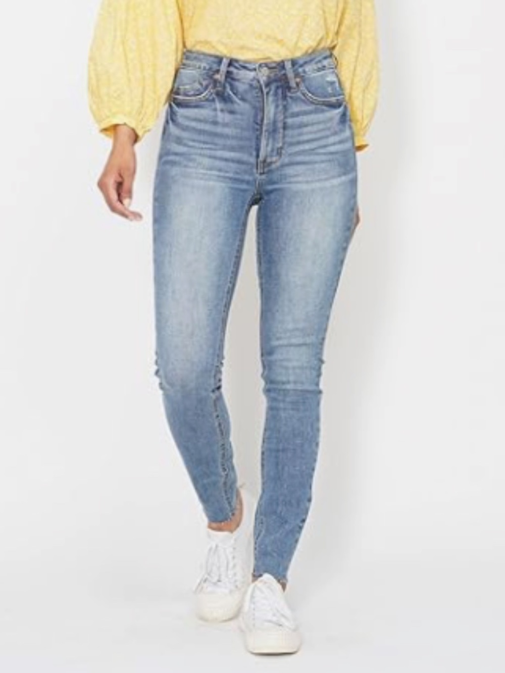 Judy Blue High Waisted Vintage Shield Pockets Skinny Jeans